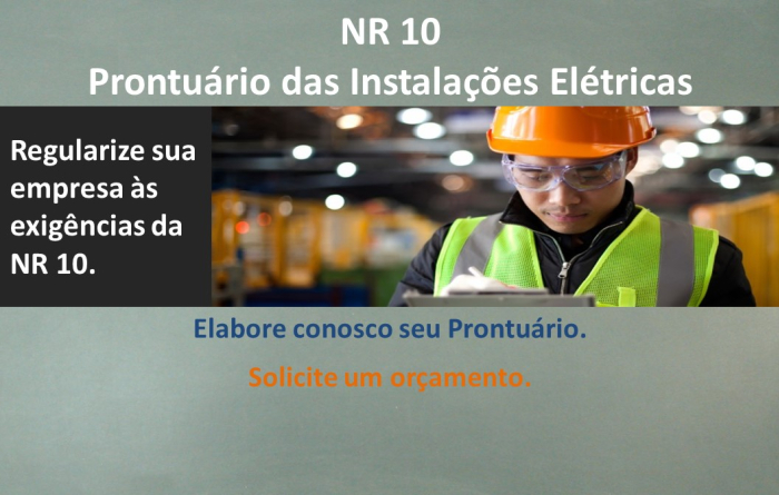 NR10 - Prontuário das Instalações Elétricas